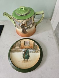 Listing 1 of 6 for Royal Doulton Dickens Ware Teapot and Trivet