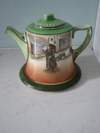 Listing 3 of 6 for Royal Doulton Dickens Ware Teapot and Trivet