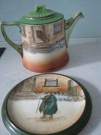 Listing 2 of 6 for Royal Doulton Dickens Ware Teapot and Trivet