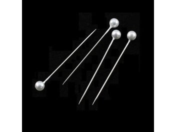 Listing 13 of 16 for 100pcs/box 36mm Round Pearl Head Dressmaking Pins Weddings Corsage Florists