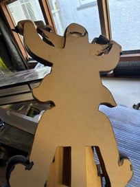 Listing 3 of 6 for Wooden Biker Intarsia Woodwork