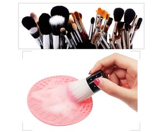 Listing 3 of 5 for 4 Packs Silicone Makeup Brush Cleaning Mat, Round Makeup Brush Cleaner Pad Co