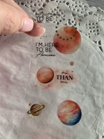 Listing 11 of 12 for - Junk Journal Sticker Tape - Starry Sky - 6 pcs