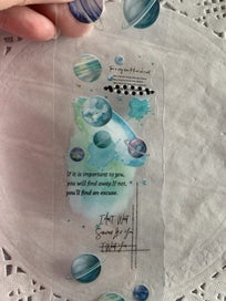 Listing 12 of 12 for - Junk Journal Sticker Tape - Starry Sky - 6 pcs