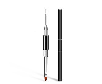 Listing 2 of 5 for 5 Pcs Dual-Ended Poly Nail Gel Brush & Picker, 2 in 1 Design Nail Pusher Peel