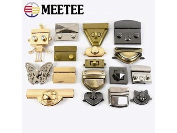Listing 9 of 16 for 2Pcs Metal Bag Spring Lock Snap For Women Handbag DIY Hardware Accessories