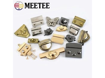 Listing 11 of 16 for 2Pcs Metal Bag Spring Lock Snap For Women Handbag DIY Hardware Accessories