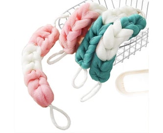 Listing 1 of 5 for 4 Packs Long Stretch Back Sponge with Rope Back Scrubber Bath Shower Mesh Spo