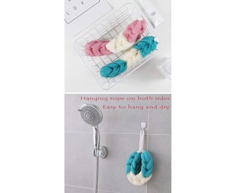 Listing 2 of 5 for 4 Packs Long Stretch Back Sponge with Rope Back Scrubber Bath Shower Mesh Spo