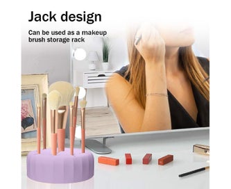 Listing 2 of 5 for Makeup Brush Silicone Cleaning cup & Silicone Makeup Brush Holder 2 in 1, Por