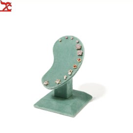 Listing 11 of 16 for Metal Jewelry Exhibitor Tray Green Velvet Jewelry Display Rack Counter Display