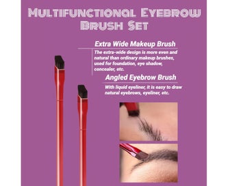 Listing 3 of 5 for 2pcs Eyebrow Brush Multi Function Eyebrow Brush Three-dimensional Concealer M