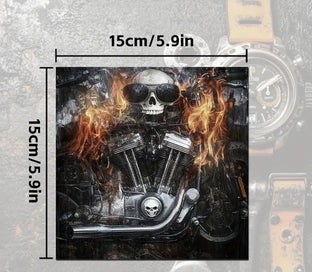Listing 4 of 4 for - 6x6 - Paper/Card Stock - Biker Gear - 12 pcs - 135 gsm