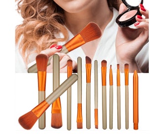 Listing 3 of 5 for 12Pcs Multifunctional Makeup Brush Kit Foundation Eyeshadow Cosmetic Tool