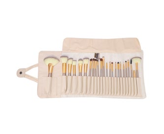 Listing 2 of 5 for 24Pcs Wooden Handle Makeup Brushes Set Eyeshadow Foundation Blush Brush with