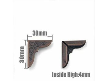 Listing 11 of 16 for 25 Pcs Book Corner Protectors Scrapbooking Albums Folder Metal Menus Folders