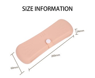 Listing 2 of 5 for Travel Makeup Brush Holder, Button Type Makeup Brush Organizer Case, Silicone