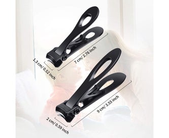 Listing 2 of 5 for 2 Pieces Oversized Thick Nail Clippers Wide Jaw Nail Cutter