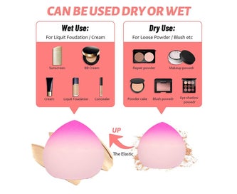 Listing 2 of 5 for 6 pcs Makeup Sponges,Gradient beauty tool, cute shape, used for foundation an