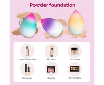 Listing 2 of 5 for 3 pcs Makeup Sponge Set Gradient Beauty Sponge, Makeup Sponges for Foundation