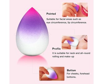 Listing 4 of 5 for 3 pcs Makeup Sponge Set Gradient Beauty Sponge, Makeup Sponges for Foundation