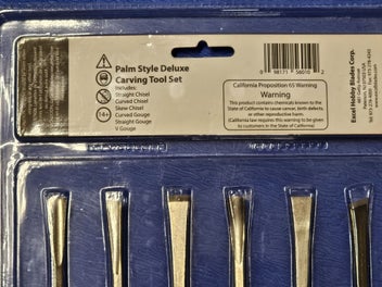 Listing 2 of 2 for Excel #56010 Palm Style Deluxe Carving Tools Set-6 Pieces