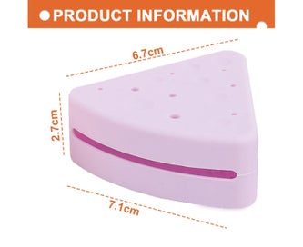 Listing 2 of 5 for Triangle Powder Puff Case, Breathable Silicone Makeup Sponge Holder for Face