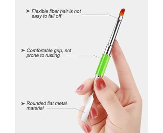 Listing 3 of 5 for Double ended silicone nail brush and selector, 2-in-1 design silicone nail br