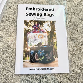 Listing 1 of 2 for Embroidered Sewing Bag Pattern Book - Wendy Williams 8' x 61/2' Wool Applique