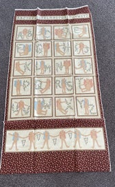 Listing 2 of 4 for Teddy ABC quilt kit