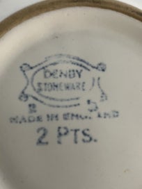 Listing 10 of 20 for Set of three retro vintage Denby shamrock stoneware pots