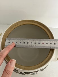 Listing 12 of 20 for Set of three retro vintage Denby shamrock stoneware pots