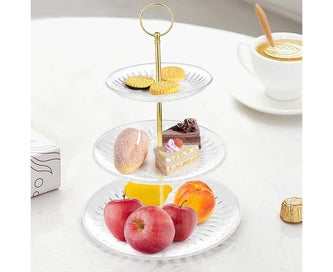 Listing 4 of 5 for 4 Sets 3 Tier Cake Stand Hardware,Tiered Tray Hardware 3 Tier Cake Stand Fitt