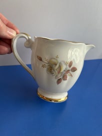 Listing 2 of 10 for Queen Anne Milk Jug - Autumn Rose 1950’s - Large