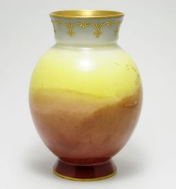 Listing 3 of 7 for ROYAL DOULTON ENGLISH COTTAGE VASE – W Brown – Circa 1900