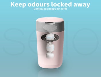 Listing 3 of 9 for 200m Nappy Bin Refill Kit Compatible With Tommee Tippee Sangenic Liner Film