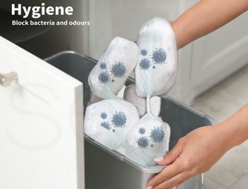 Listing 4 of 9 for 200m Nappy Bin Refill Kit Compatible With Tommee Tippee Sangenic Liner Film