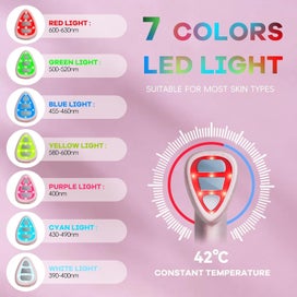 Listing 2 of 3 for Elosung 7 In 1 Led Facial Therapy Wand With 180 Rotatable Head & 42C Constant Te