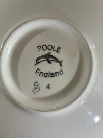 Listing 6 of 8 for Poole Pottery Delphis Charger – Abstract Red & Green Glaze, England c.1960s