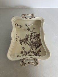 Listing 2 of 15 for Beautiful Victorian serving dish chrysanthemum design 1880s George Jones and Son