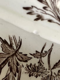 Listing 9 of 15 for Beautiful Victorian serving dish chrysanthemum design 1880s George Jones and Son