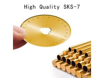 Listing 1 of 8 for 5/10Pcs Titanium Rotary Cutter Blades 45mm Spare Replacement Blades With Case