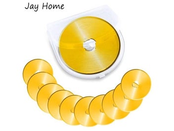 Listing 3 of 8 for 5/10Pcs Titanium Rotary Cutter Blades 45mm Spare Replacement Blades With Case