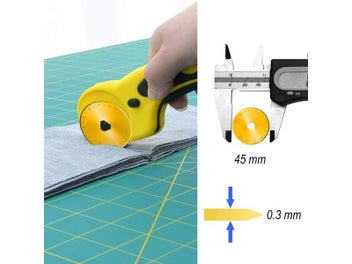 Listing 4 of 8 for 5/10Pcs Titanium Rotary Cutter Blades 45mm Spare Replacement Blades With Case