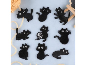 Listing 3 of 8 for Cartoon Black Cat Badge Patches For Clothing Logo Accessories Decorative Patch