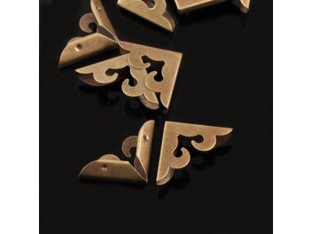 Listing 3 of 6 for 10Pcs Bronze Metal Book Corner DIY Photo Albums Menus Scrapbooking Accessories