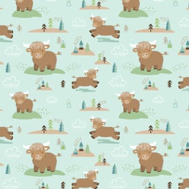 Listing 5 of 7 for Mary Meyer Hetty Highland Cow Character Blanket