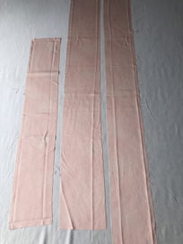 Listing 3 of 7 for Vintage Japanese Pink Silk Fabric Pieces Kimono Panels x3