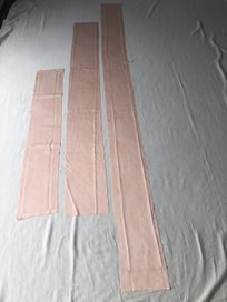 Listing 6 of 7 for Vintage Japanese Pink Silk Fabric Pieces Kimono Panels x3