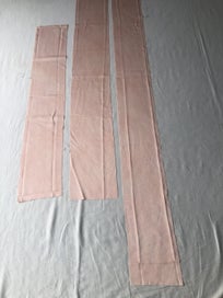 Listing 5 of 7 for Vintage Japanese Pink Silk Fabric Pieces Kimono Panels x3